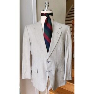 Vtg Givenchy Blazer Mens 42S Single Breasted pure Wool Jacket 80s Paris NYC
